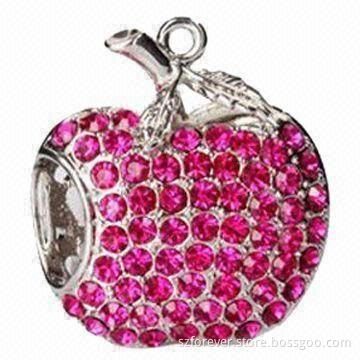 Diamond USB Stick in Apple Shape for Different Colors